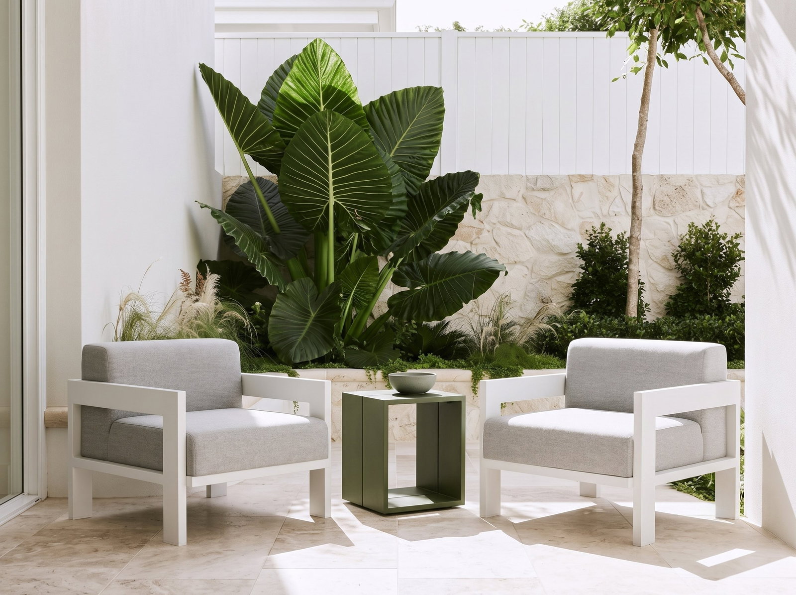 New Noosa White Outdoor Armchair
