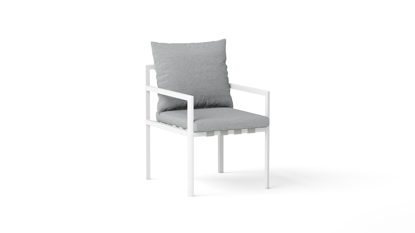 Manly White Outdoor Dining Chair