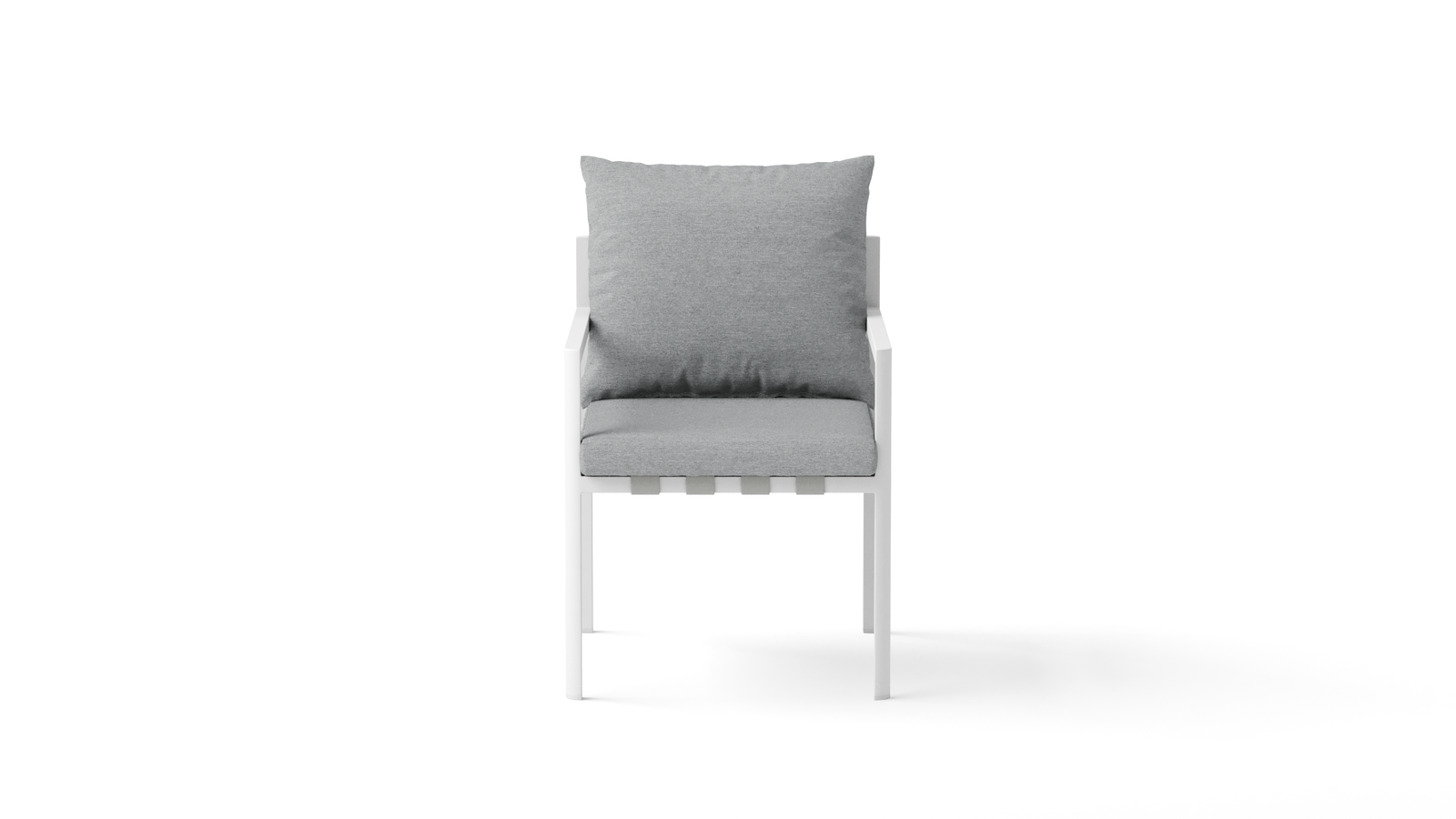 Manly White Outdoor Dining Chair 2