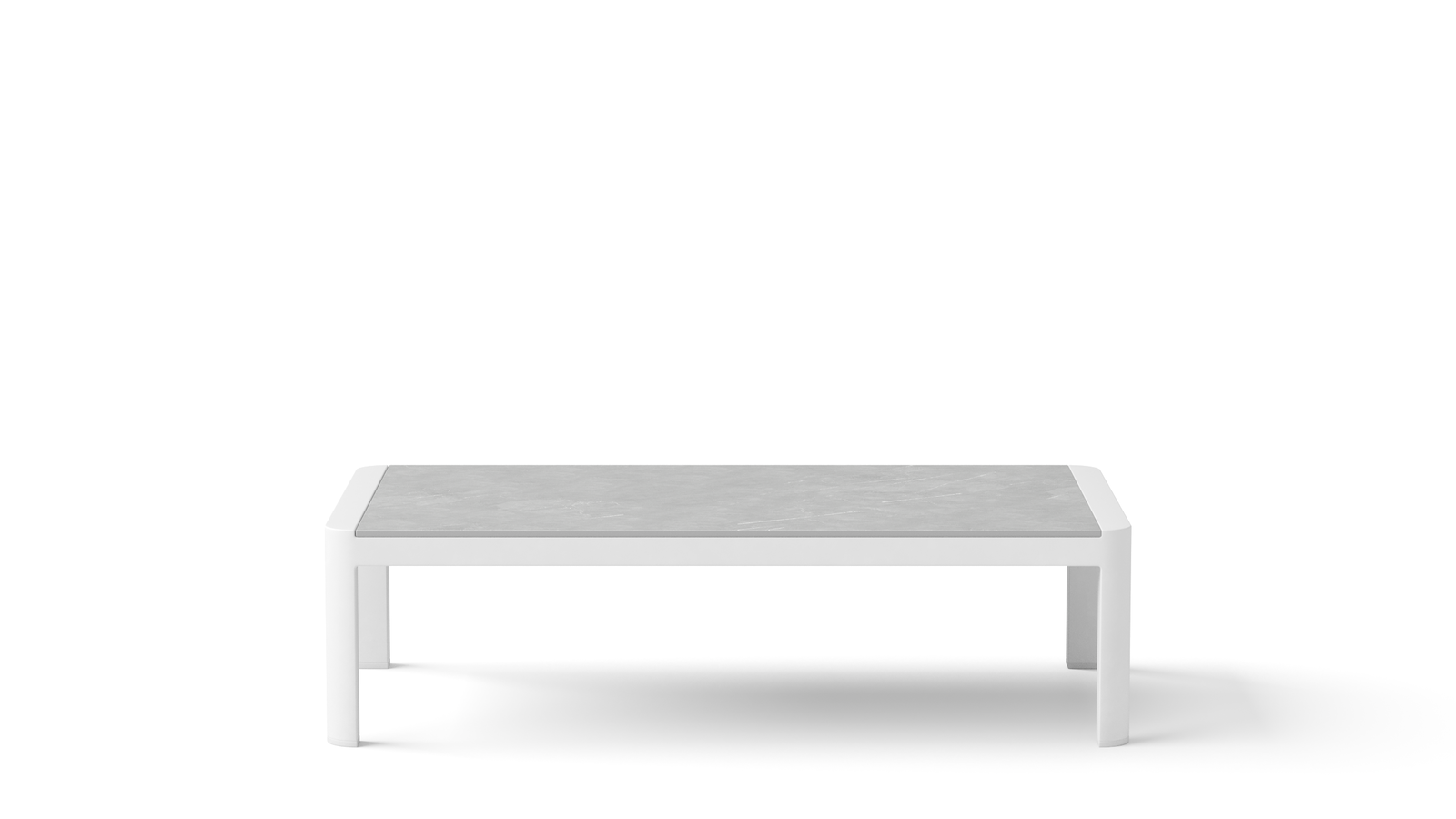 Manly White Outdoor Coffee Table 2