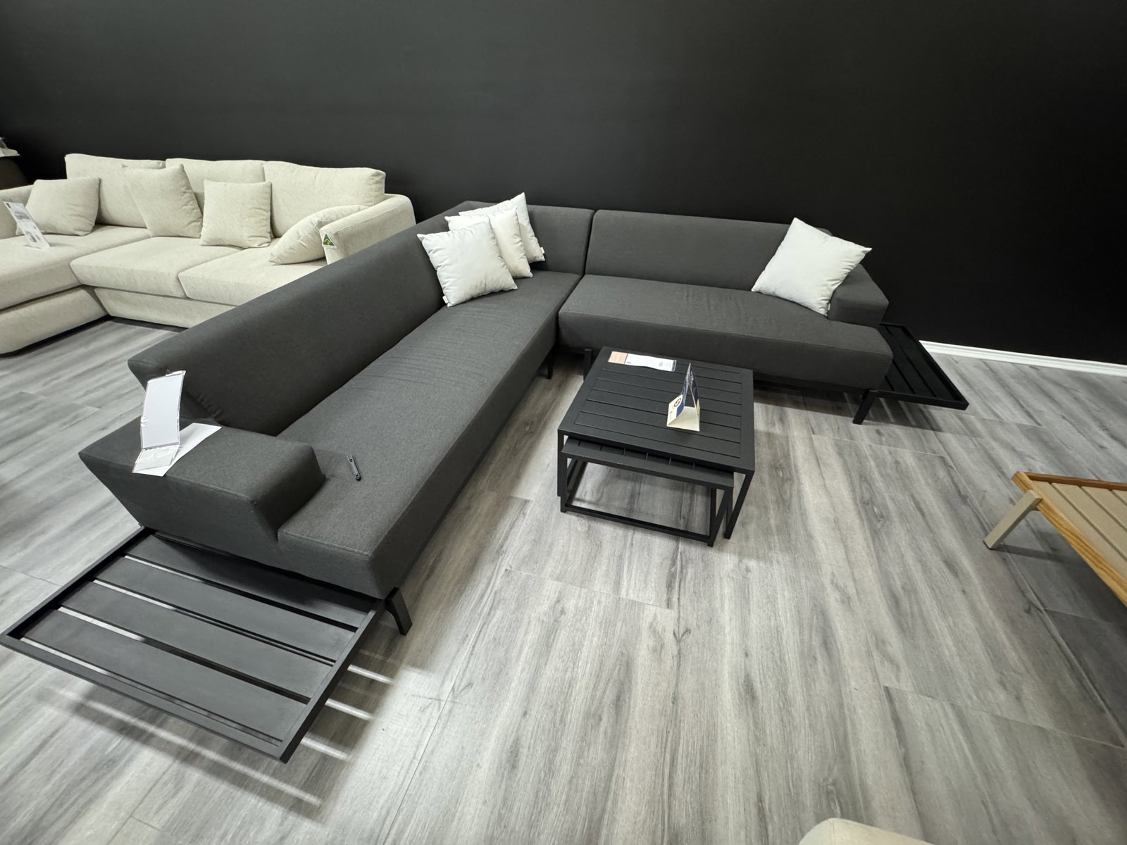 GLAMOUR DARK OUTDOOR FURNITURE WITH COFFEE TABLE 1