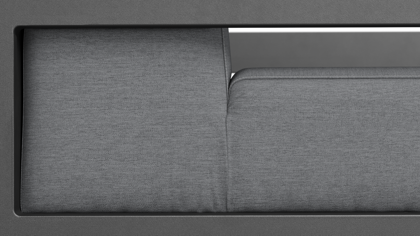 New Noosa Black Outdoor Fabric Two Seat Sofa 6