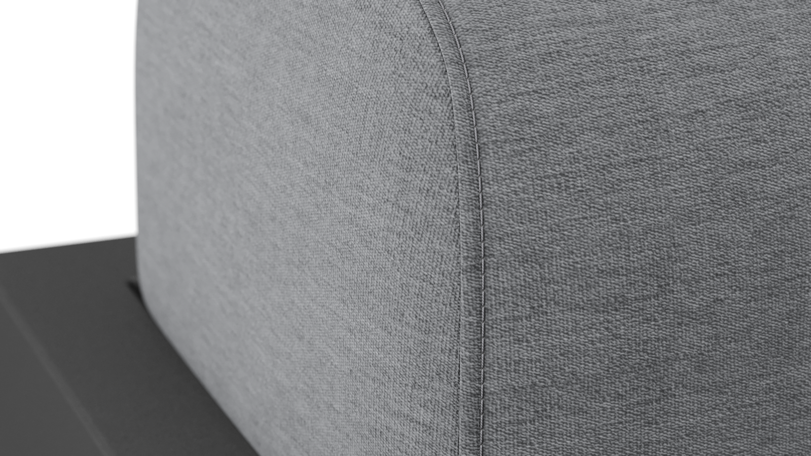 New Noosa Black Outdoor Fabric Two Seat Sofa 7