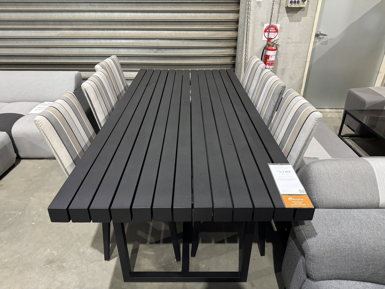ELITE Dining Set With Kroes Chairs (Sunbrella Acrylic Fabric) 1
