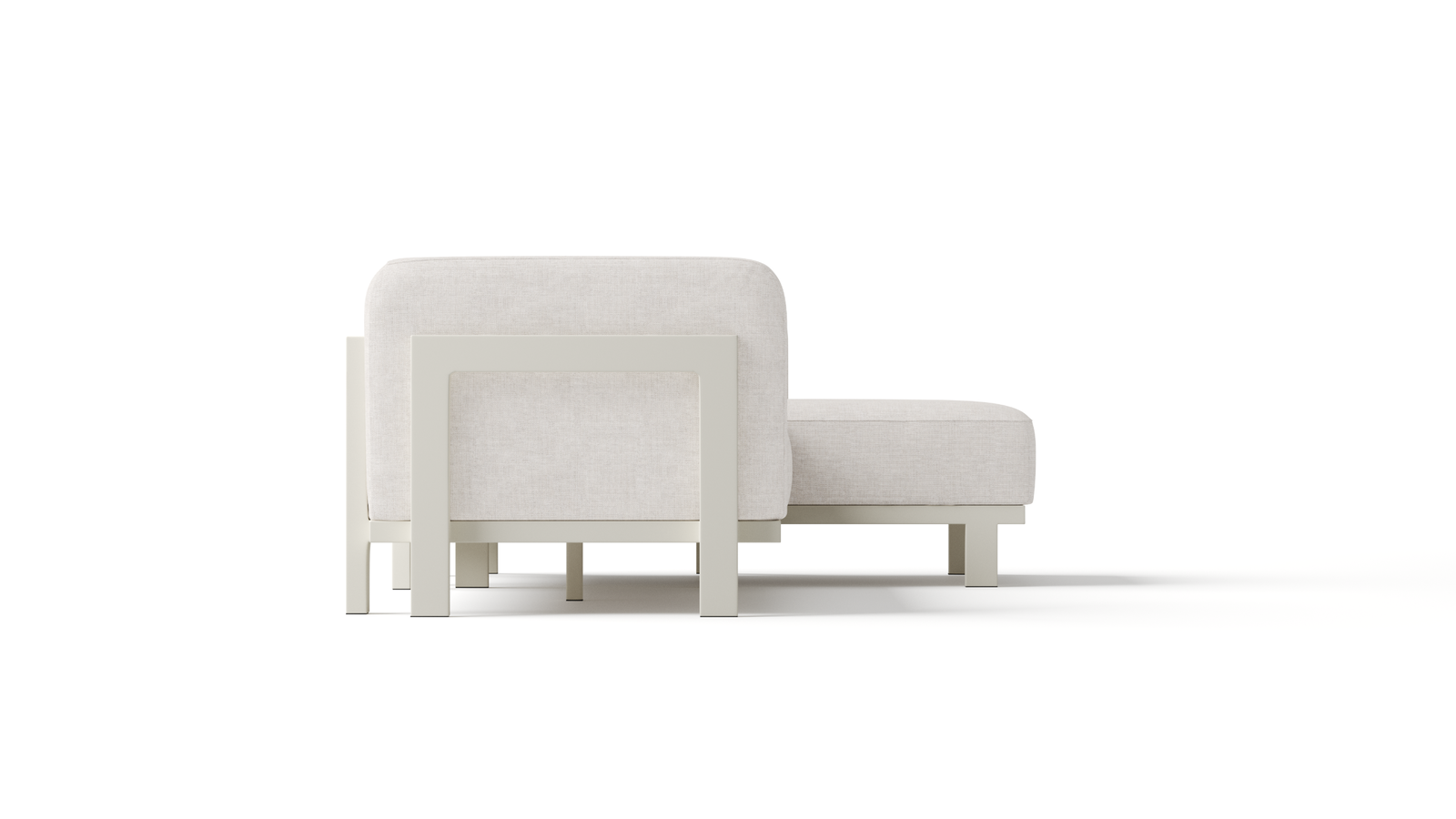 Noosaville Beige Outdoor Chaise Lounge 4