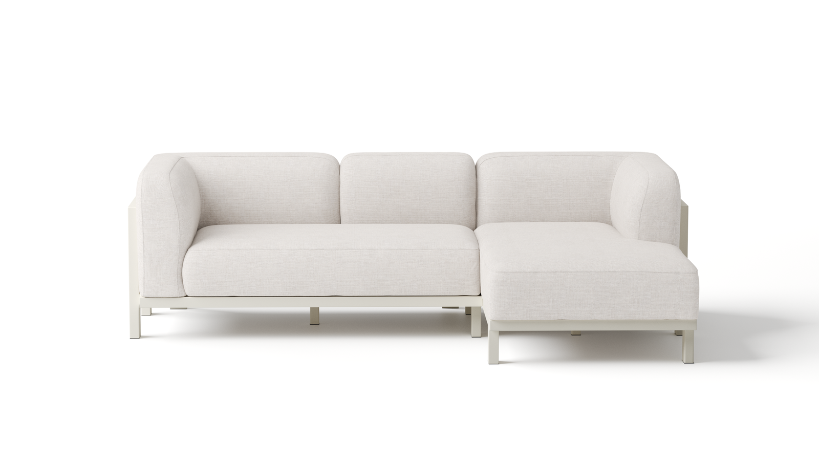 Noosaville Beige Outdoor Chaise Lounge 3