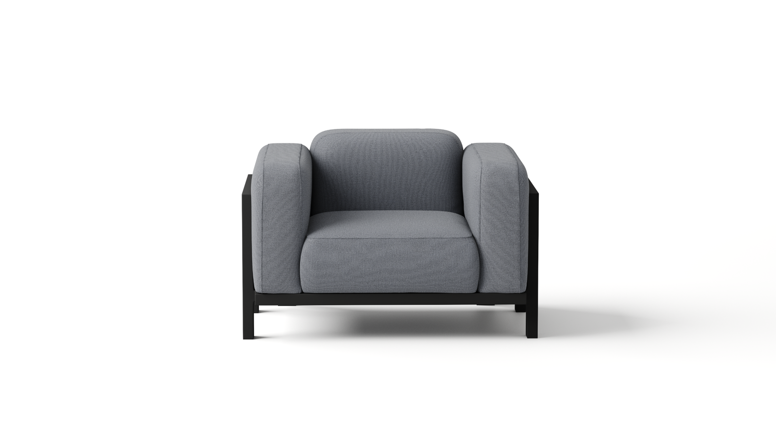 Noosaville Black Outdoor Fabric Armchair