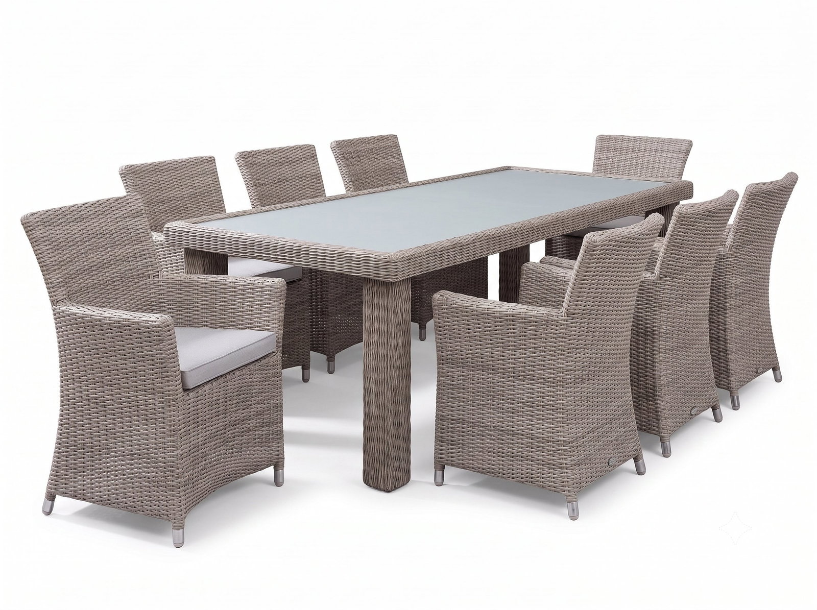 Savannah 9-piece Outdoor Wicker Dining Set