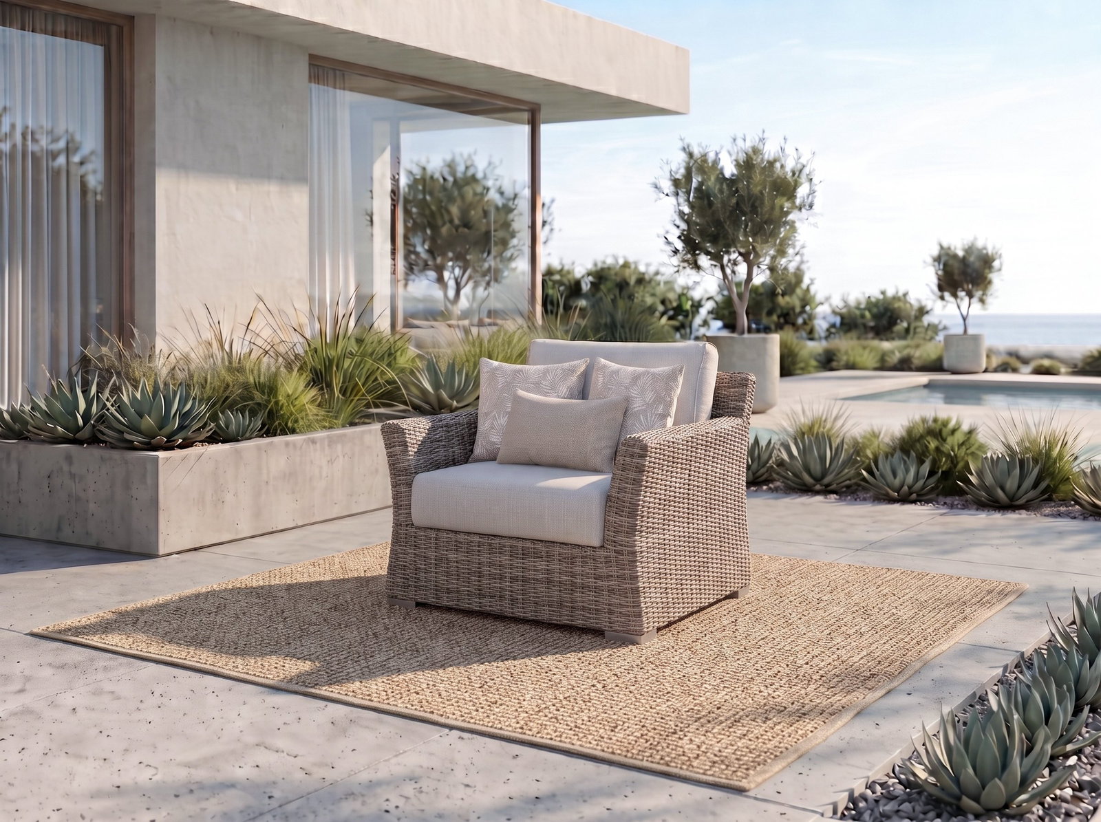 Savannah Outdoor Wicker Armchair