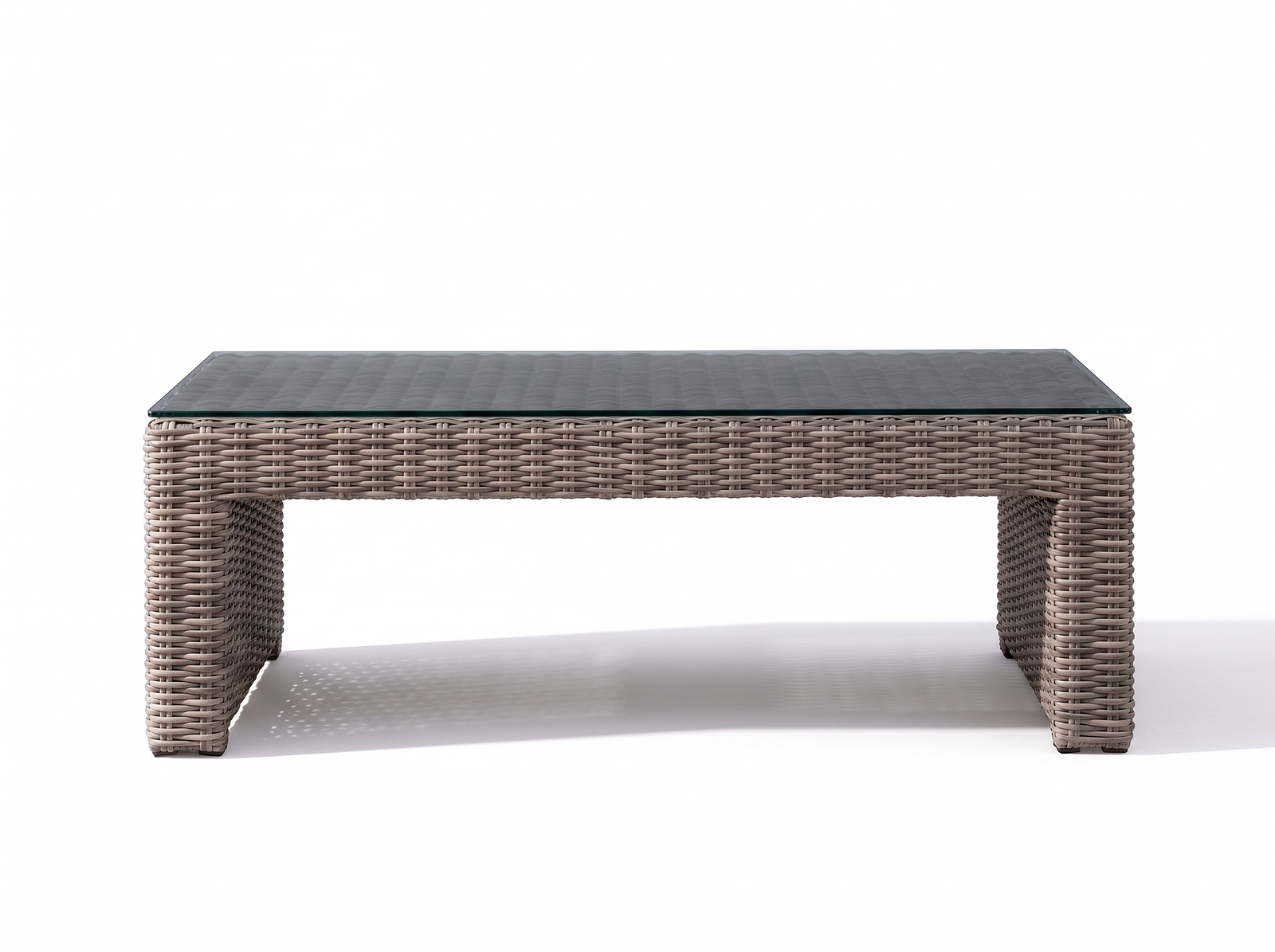Savannah Outdoor Wicker Rectangular Coffee Table
