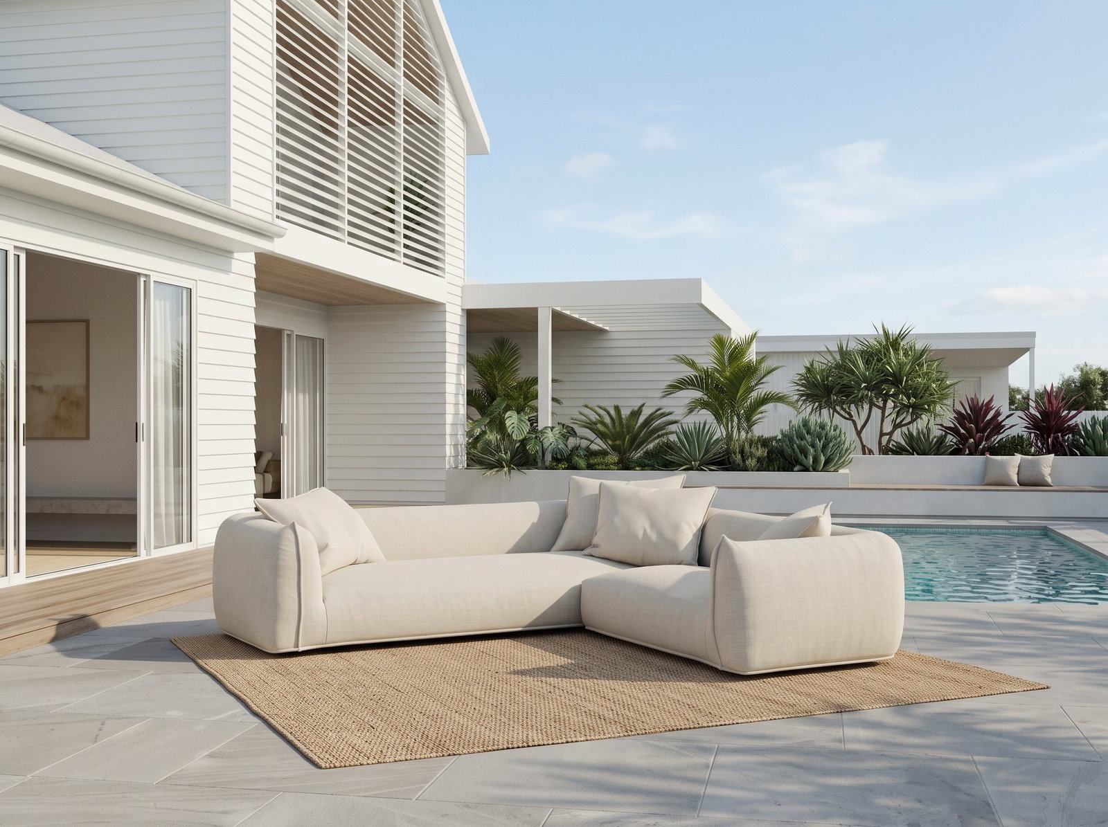 Bask Cinza Outdoor Corner Lounge