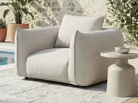 Bask Cinza Outdoor Armchair