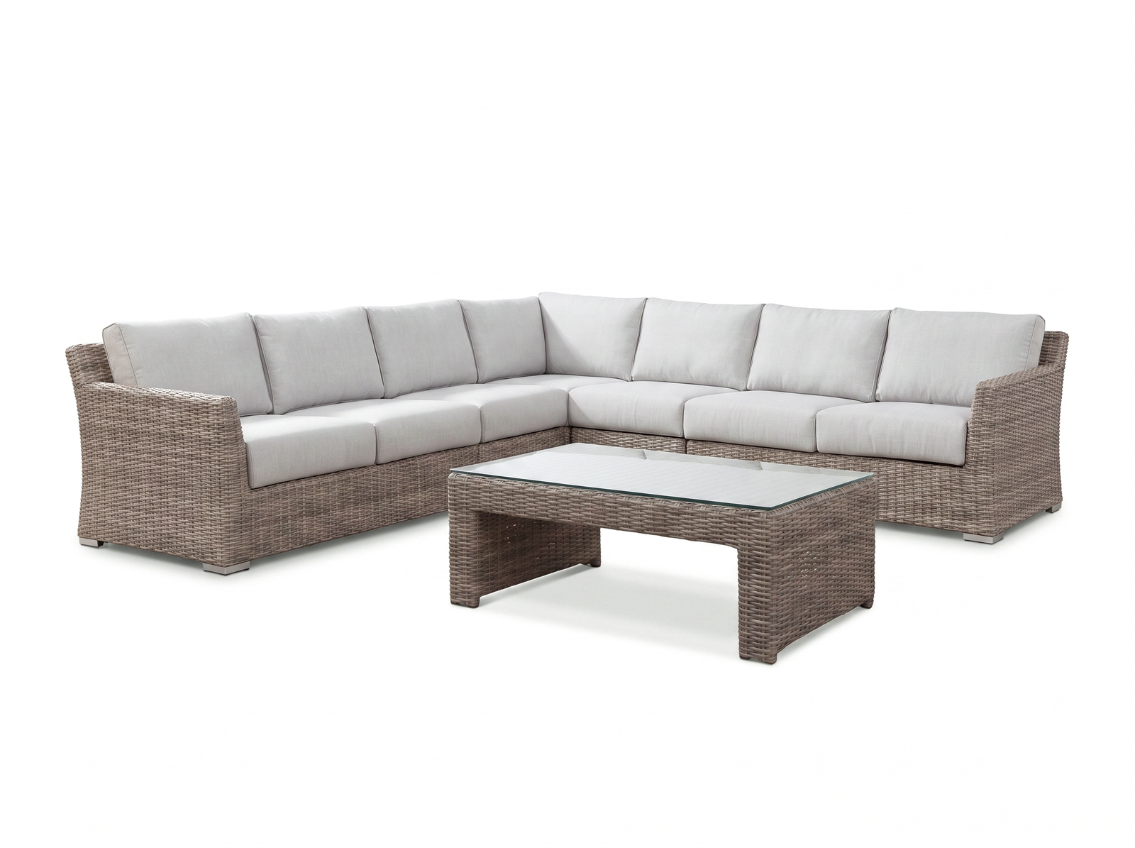 Savannah Outdoor Wicker Large Corner Lounge