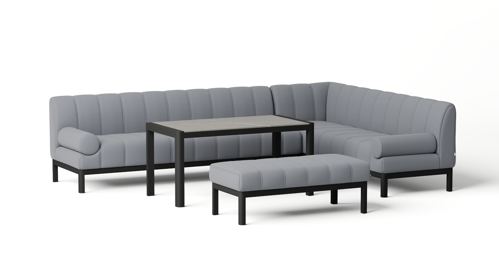Solara Outdoor Aluminium Lounge & Dining Combo
