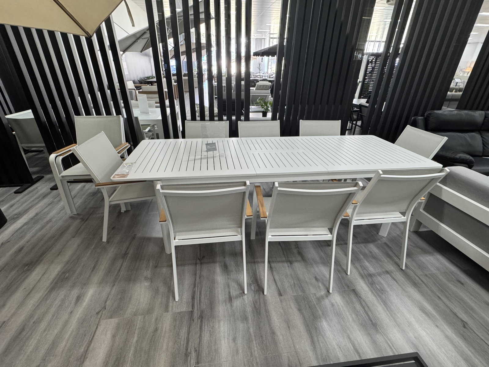 WENTWORTH WHITE 11-PIECE EXTENDABLE DINING SET WITH WENTWORTH WH 1