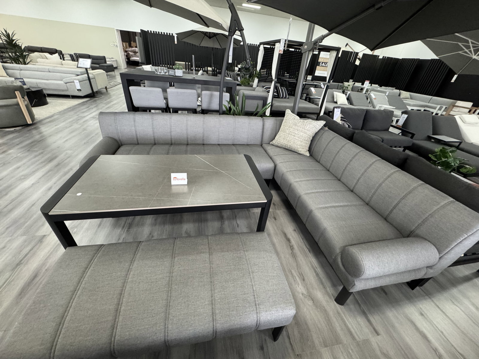 SOLARA OUTDOOR ALUMINIUM LOUNGE & DINING COMBO 1