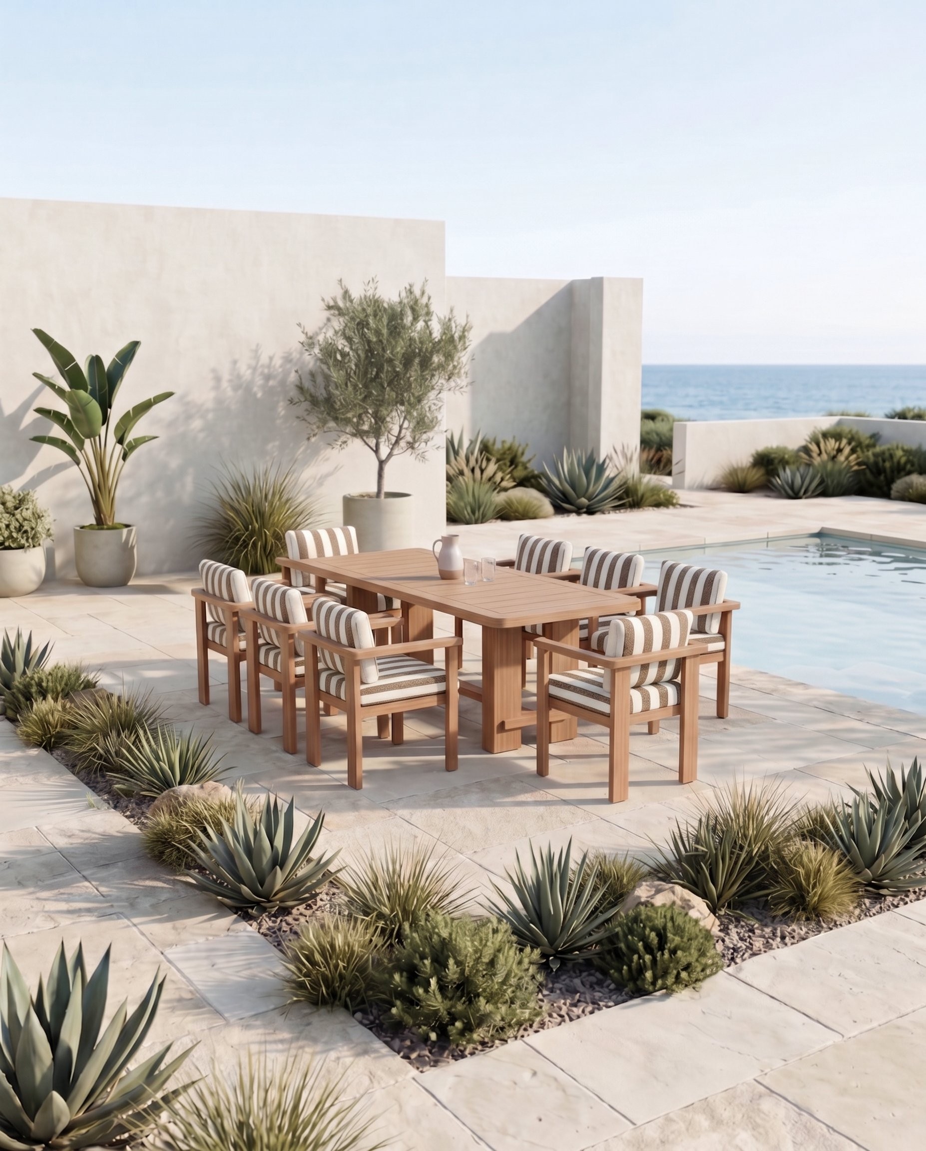 Seaview Outdoor 9-Piece Dining Set