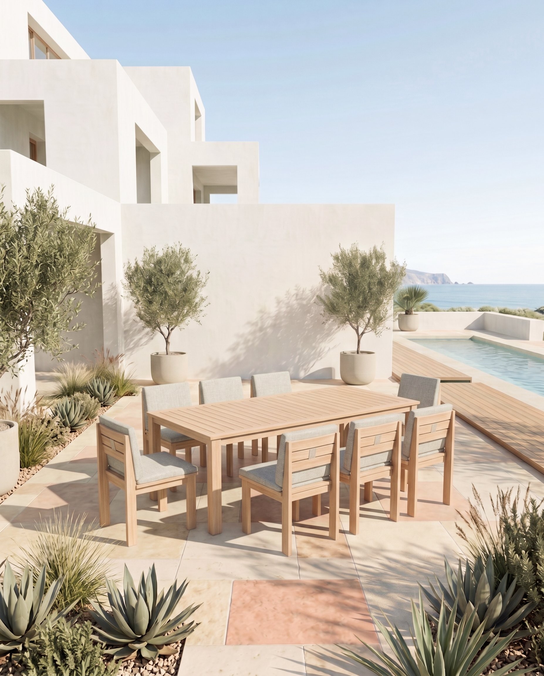 Toolum Outdoor 9-Piece Dining Set