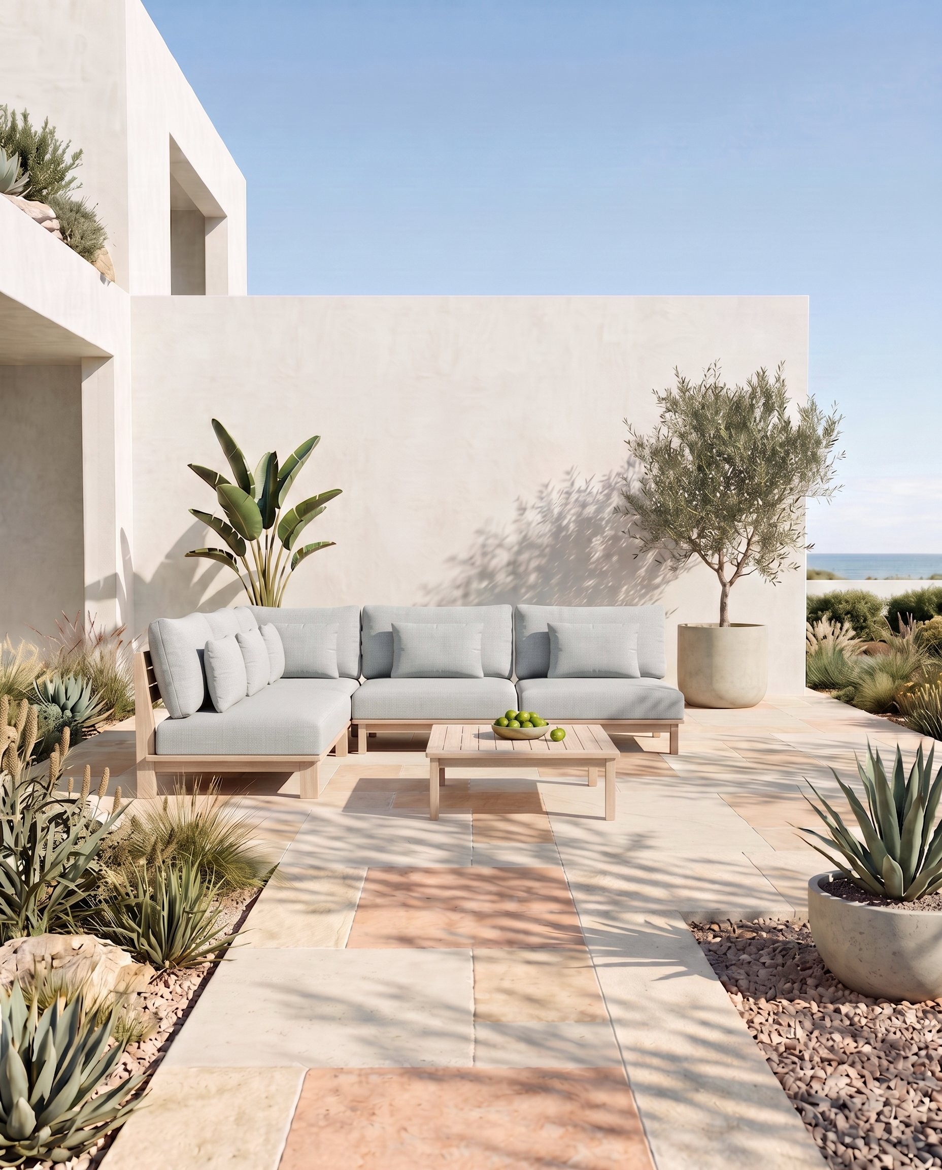 Toolum Outdoor Universal Corner Lounge with Coffee Table