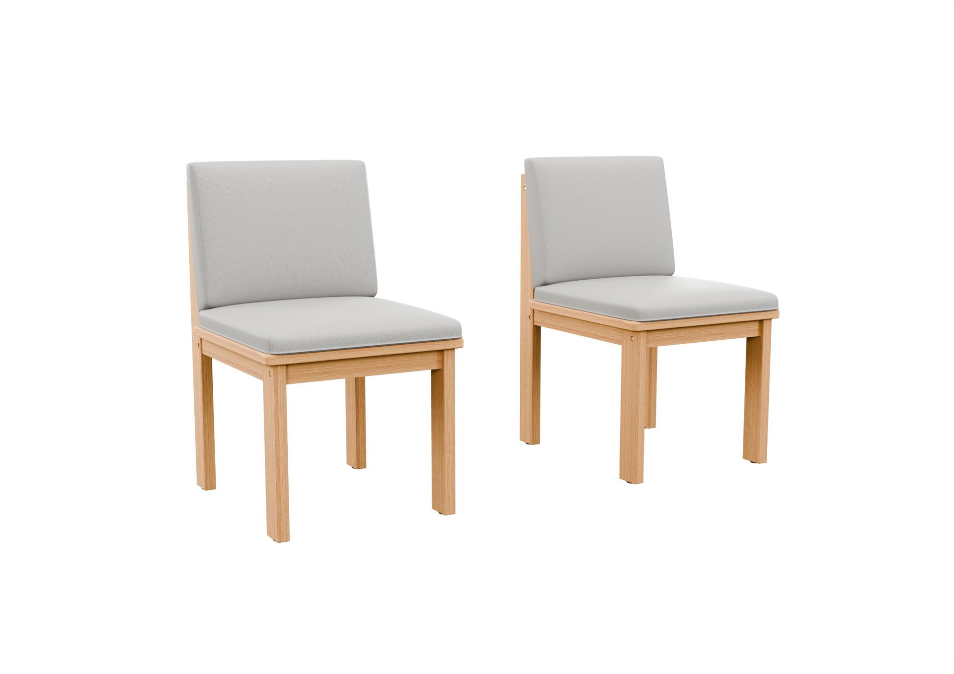 Toolum Outdoor Dining Chair Armless Set Of 2