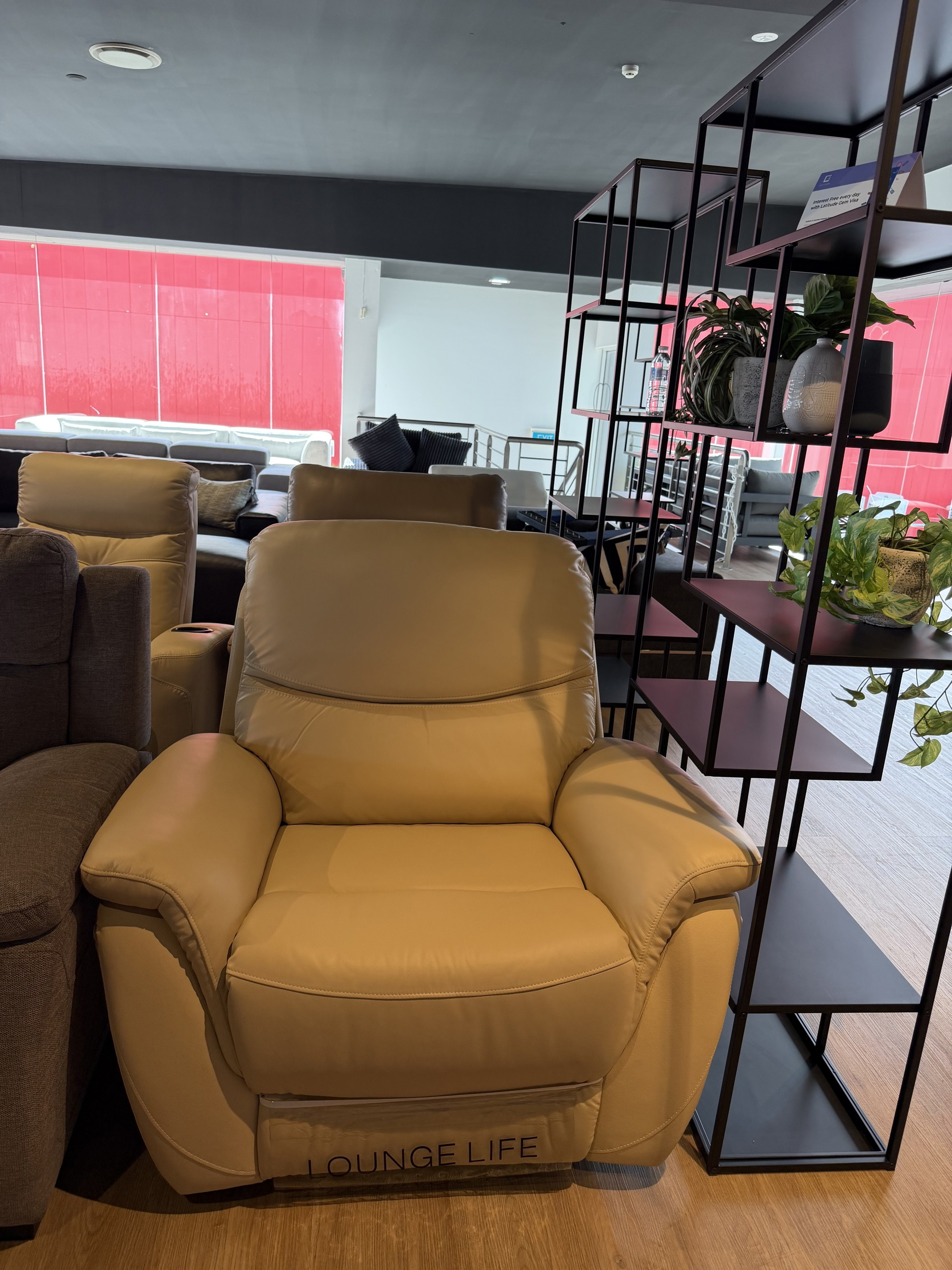 RICHMOND LEATHER RECLINER ARMCHAIR Leather Recliner Armchair (Colour: Standard Beige, Recliner Type: Manual Recliner) 1