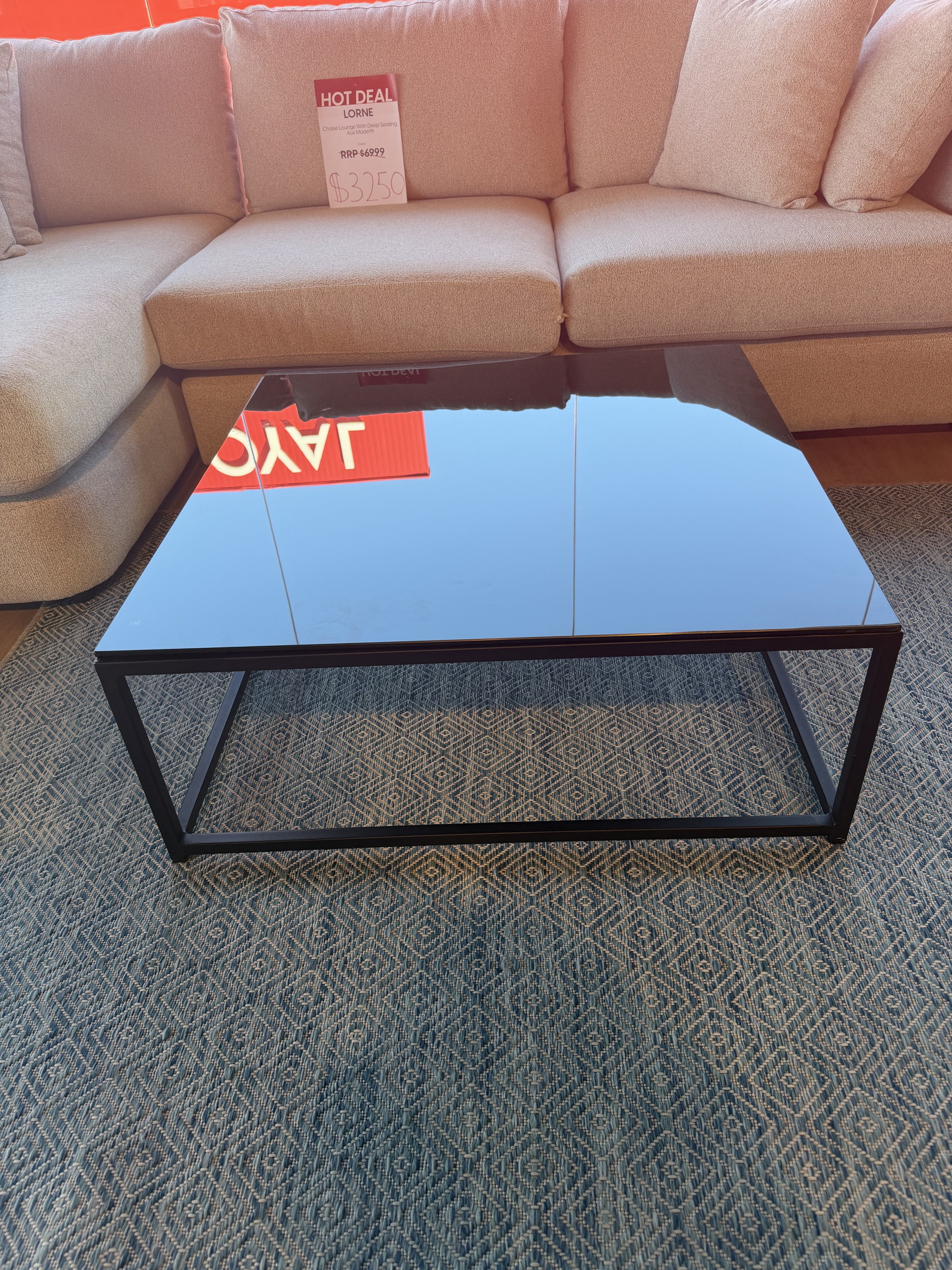 KLARA Black Outdoor Coffee Table 1