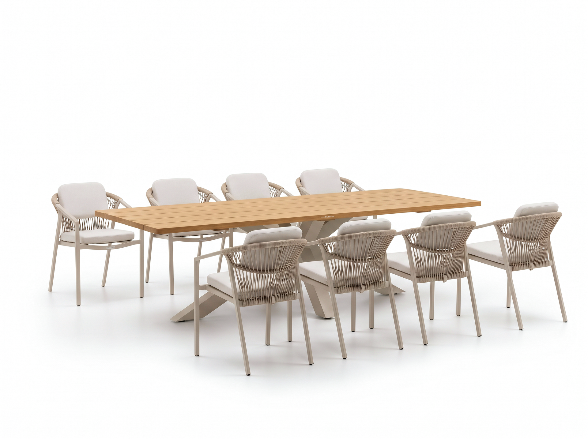 Fraser Mocha 270cm 9-Piece Dining Set