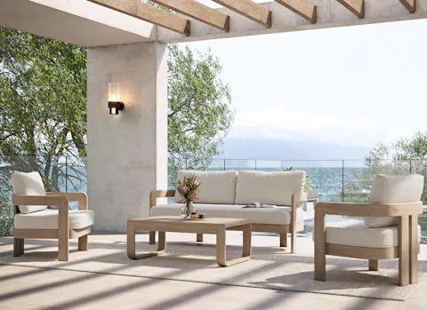 Balmain Outdoor Lounge Set 3+1+1 With Coffee Table