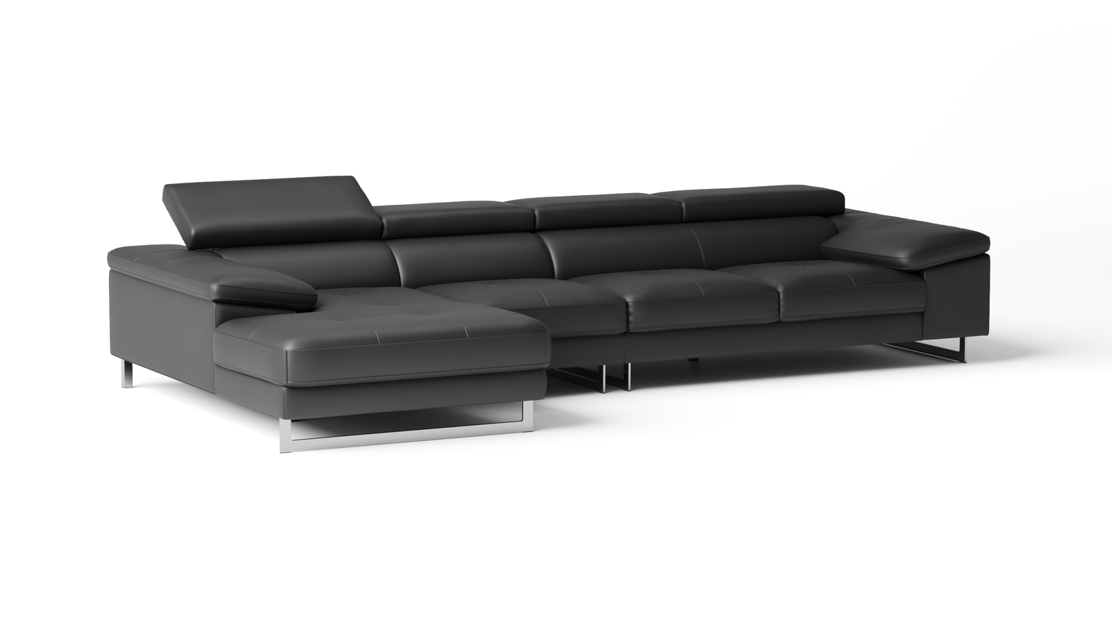 Boston Leather Chaise Lounge Option B