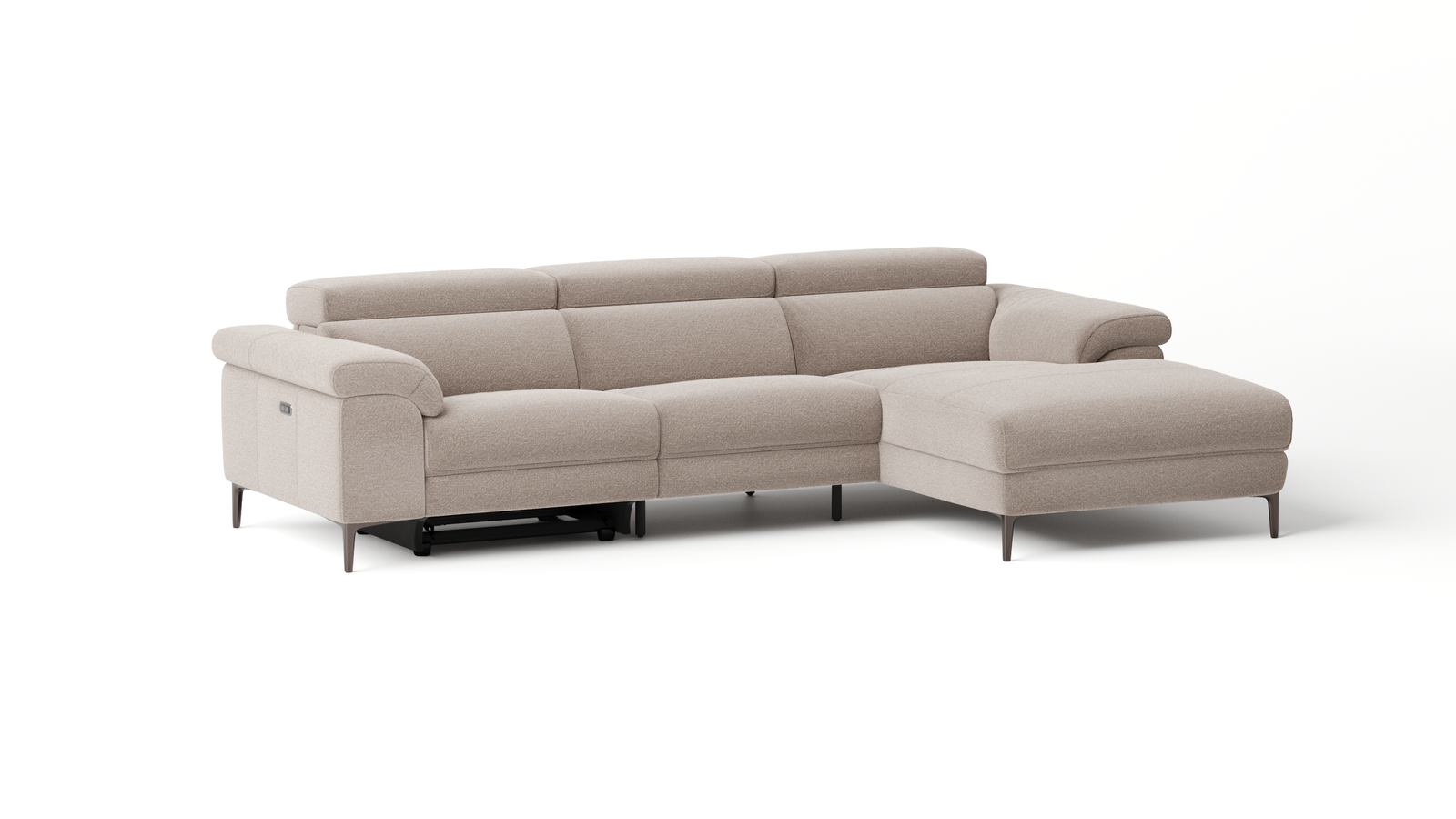 Carlisle Fabric Electric Recliner Chaise Lounge Option A