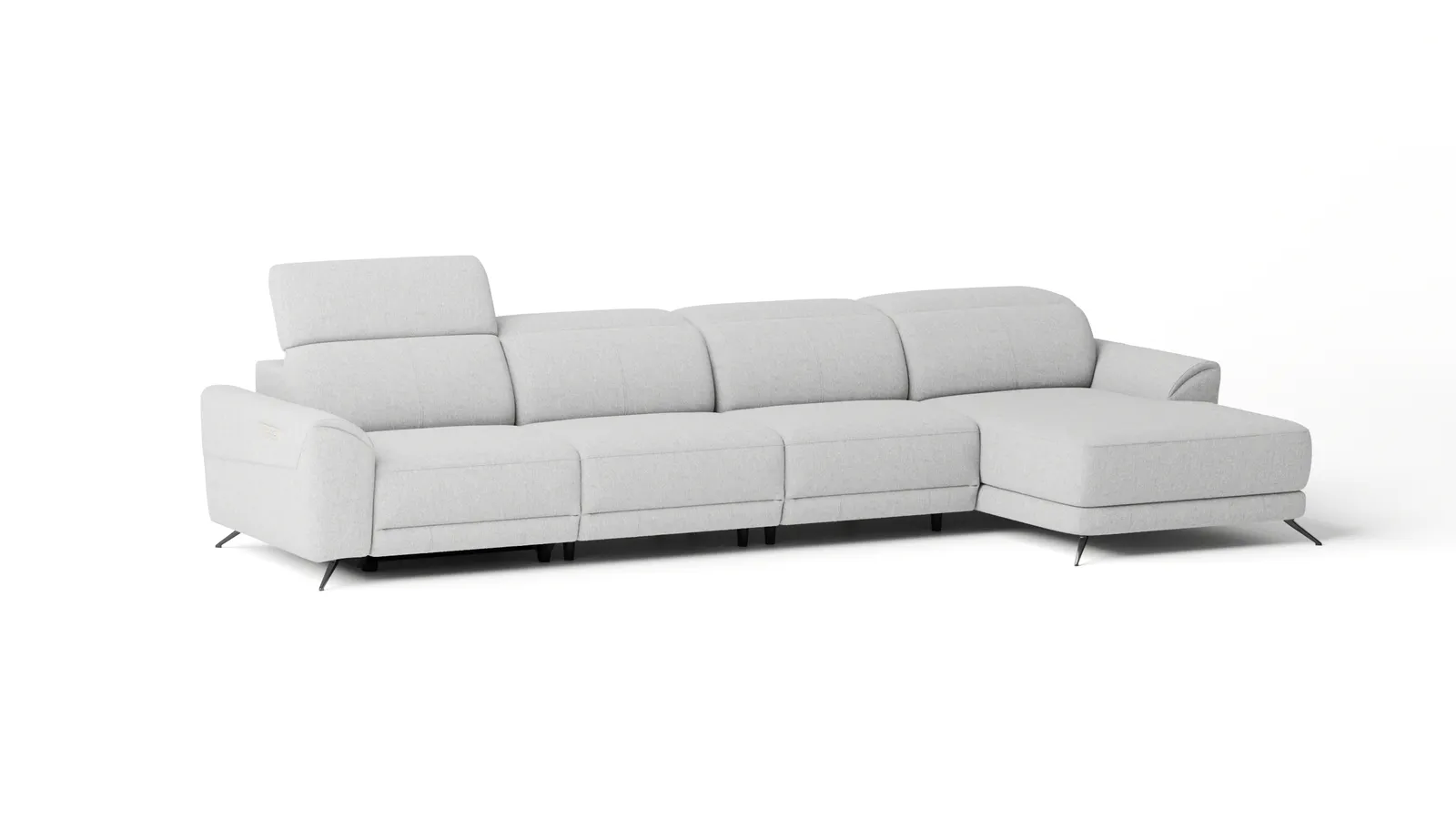 Dover Fabric Recliner Chaise Lounge Option B