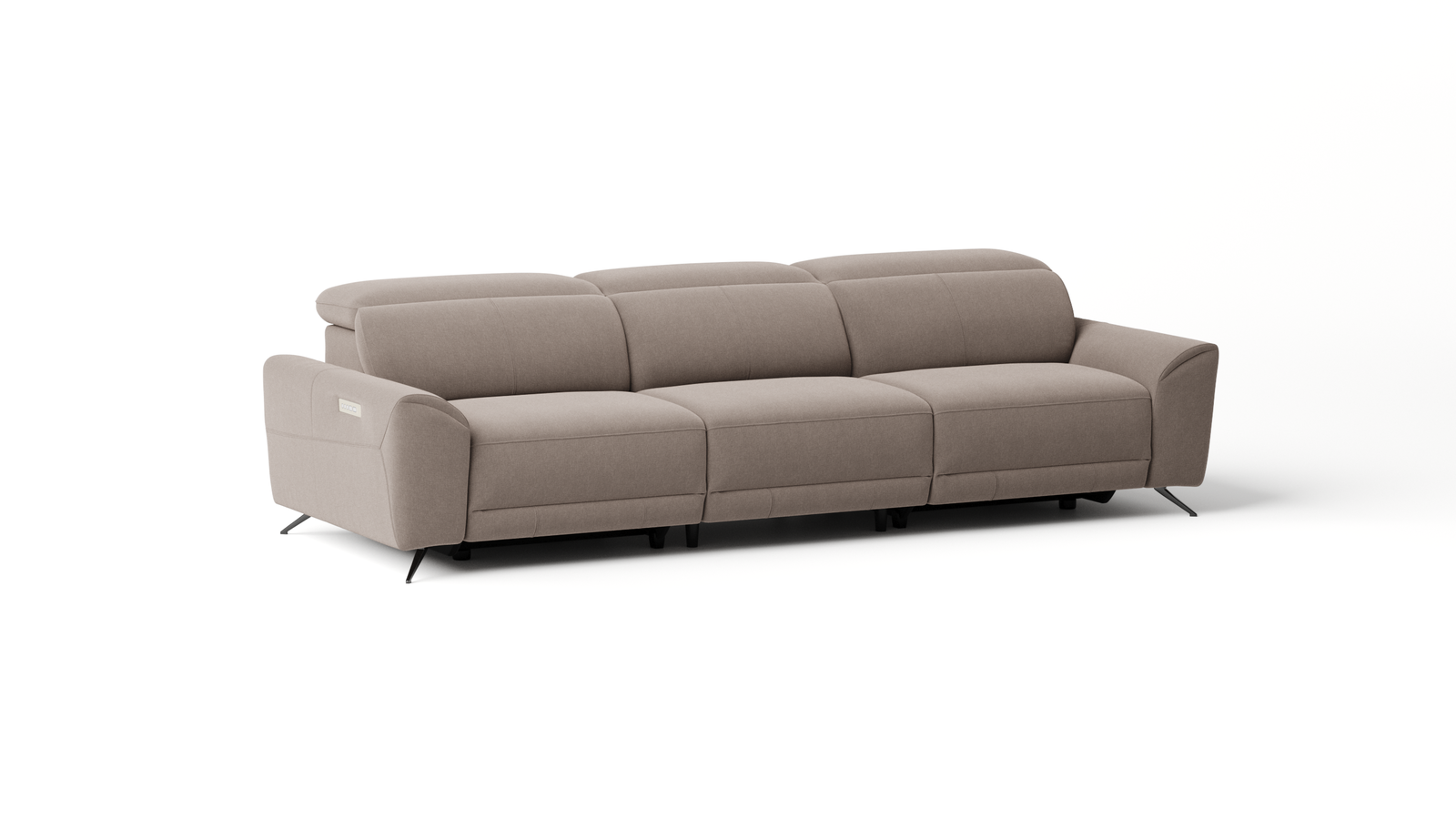 Dover Fabric Recliner Three Seat Sofa
