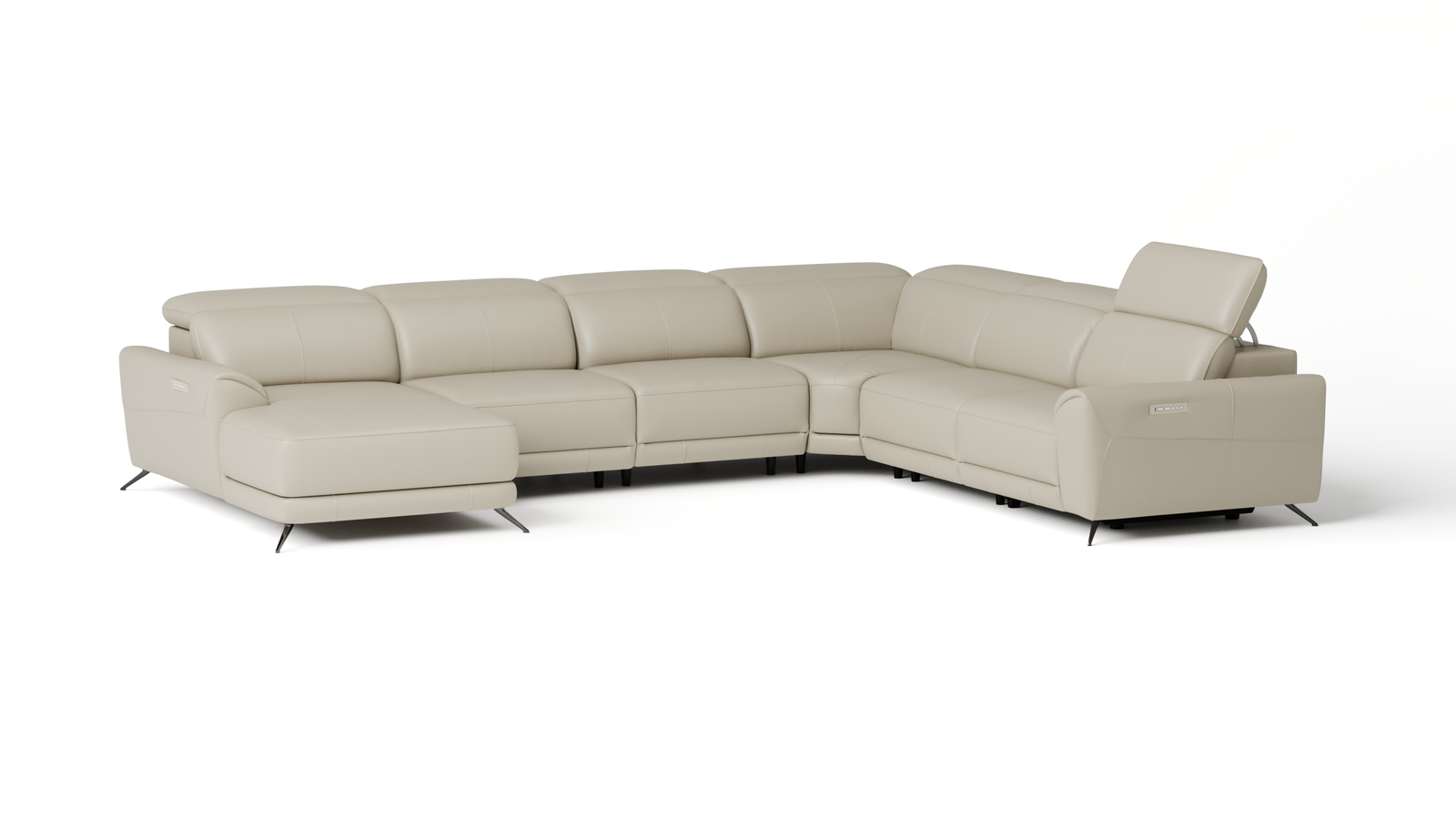 Dover Leather Recliner Modular Lounge Option A