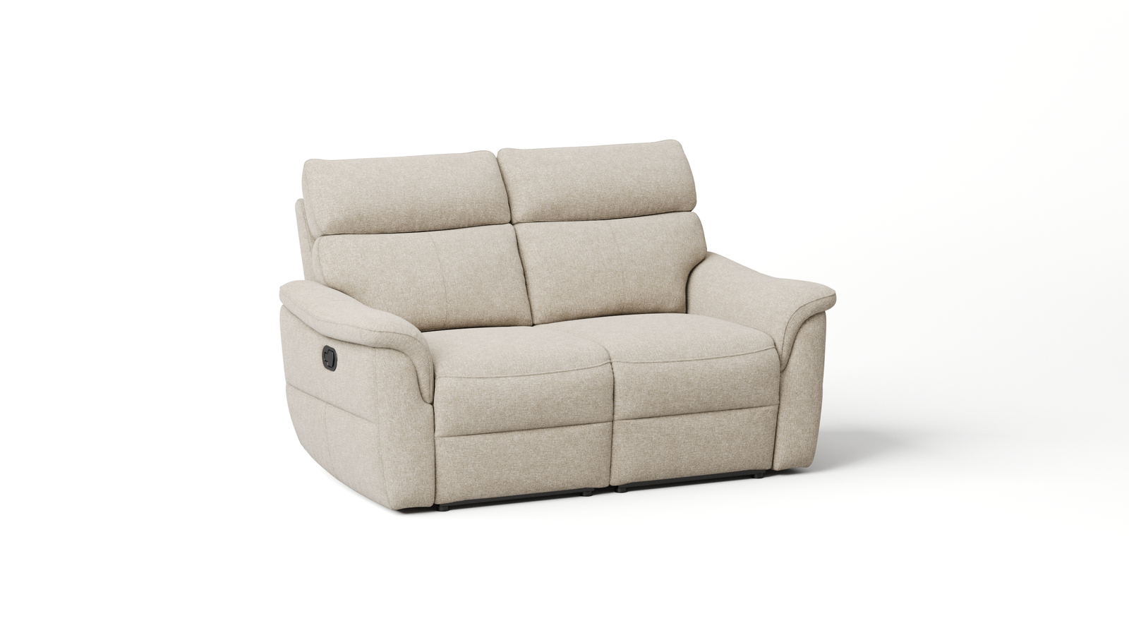 Edmond Fabric Two Seater Sofa Manual Recliner