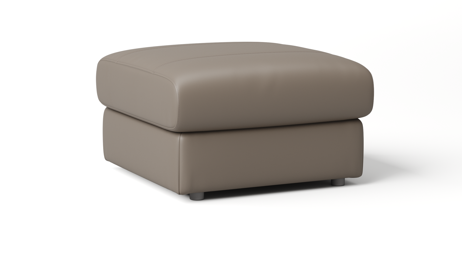Edmond Leather Ottoman