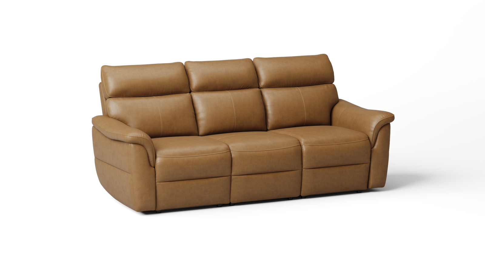 Edmond Leather Three Seater Sofa