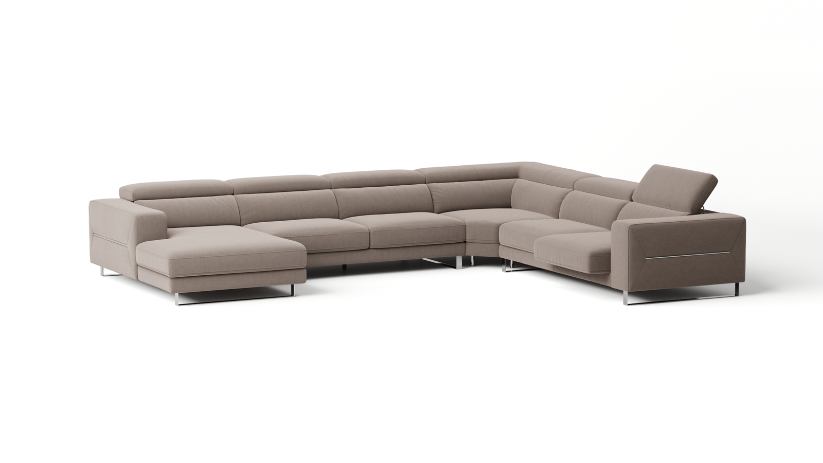 Elixir Fabric Sliding Modular Lounge Option A