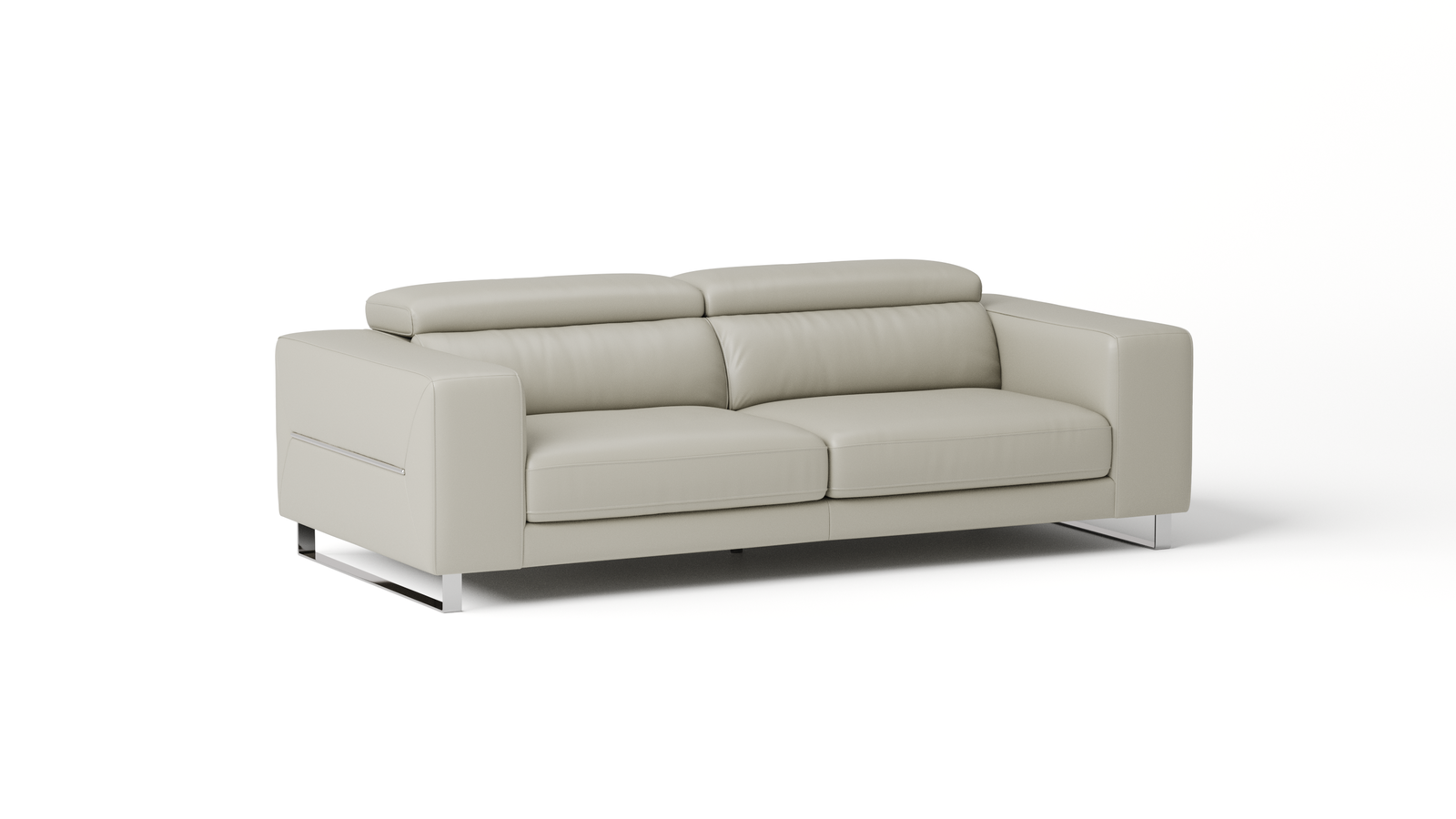 Elixir Leather Sliding Two Seat Sofa