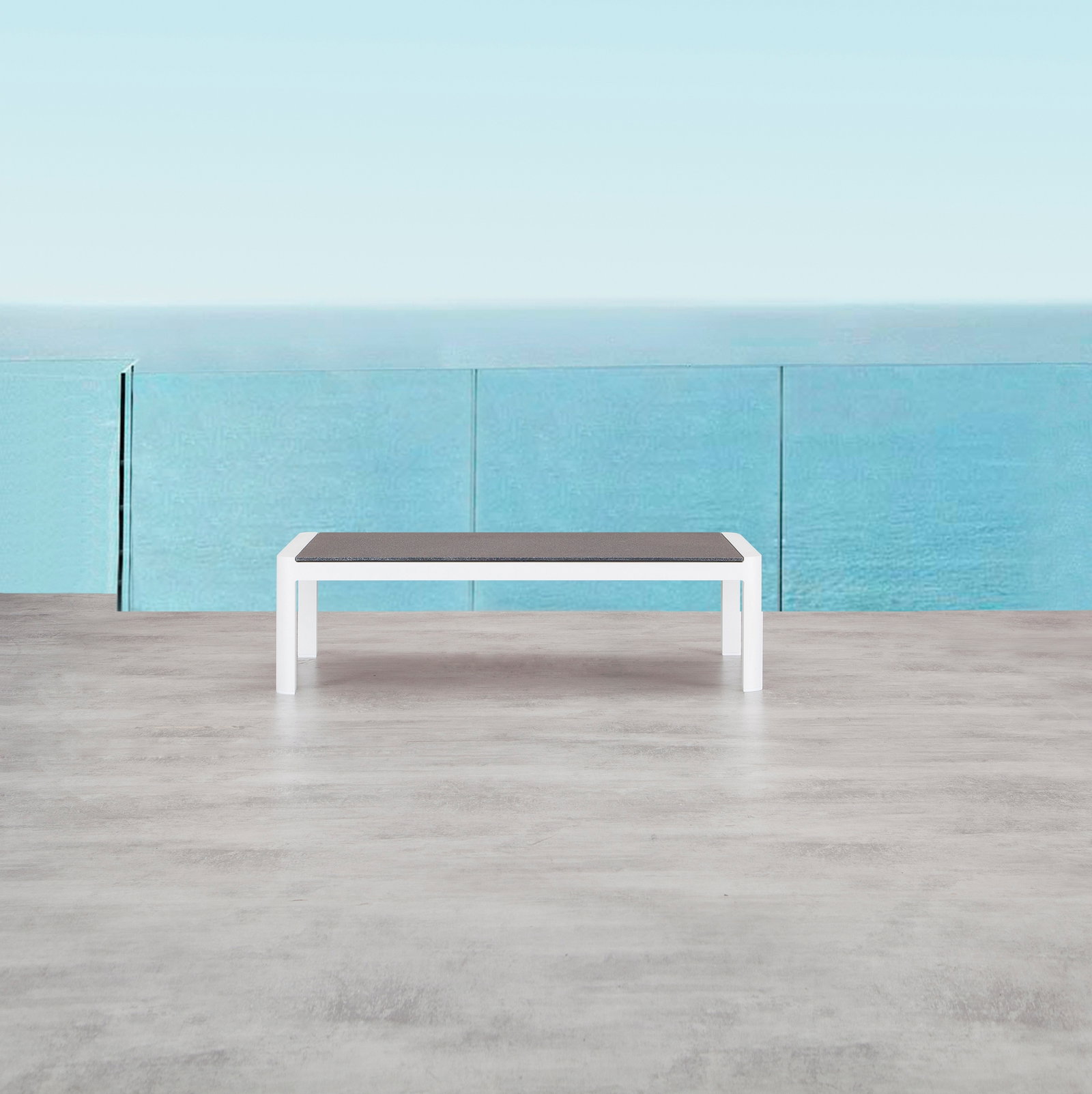 Klara White Outdoor Coffee Table