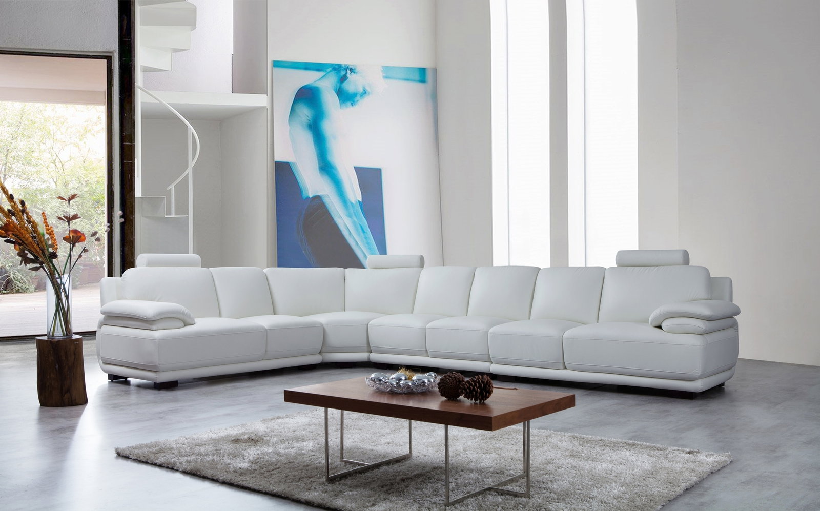Juliet Leather Corner Lounge Option C