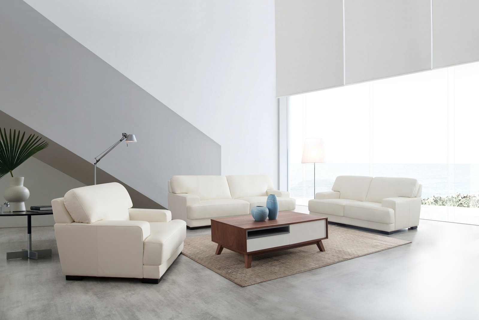 Volante Leather Sofa Suite 3 + 2 + 1