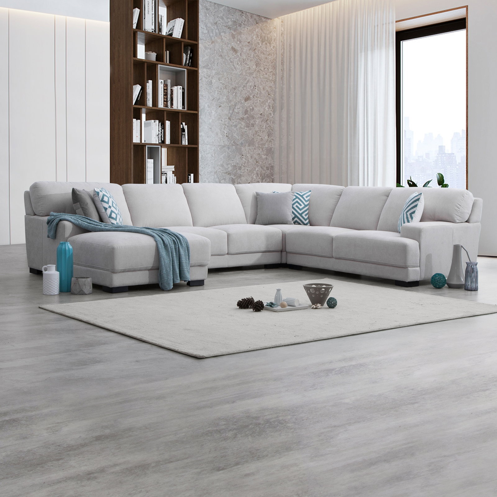Volante Fabric Modular Lounge Option A