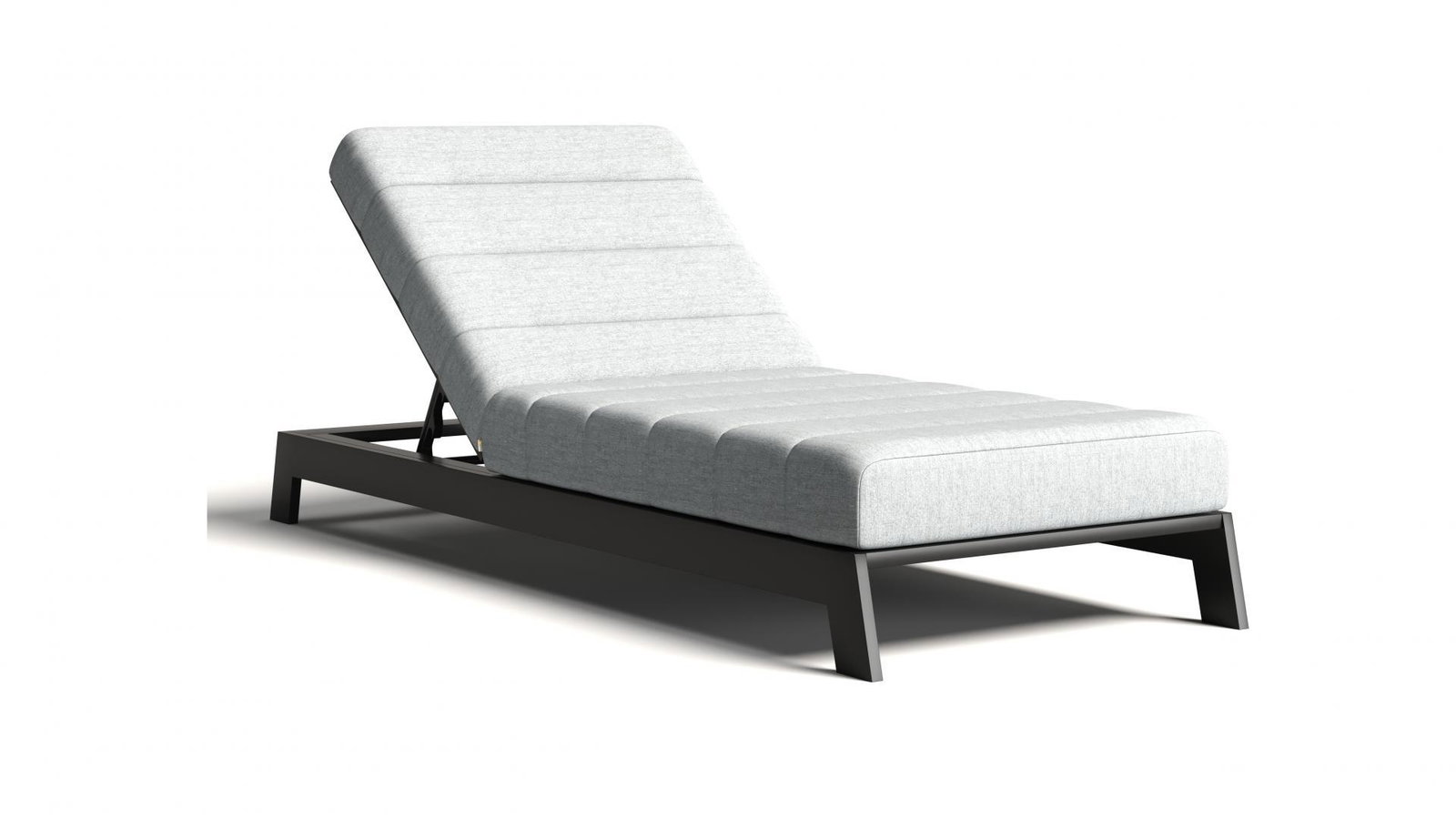 New Noosa Black Outdoor Fabric Sun Lounge Set With Side Tables