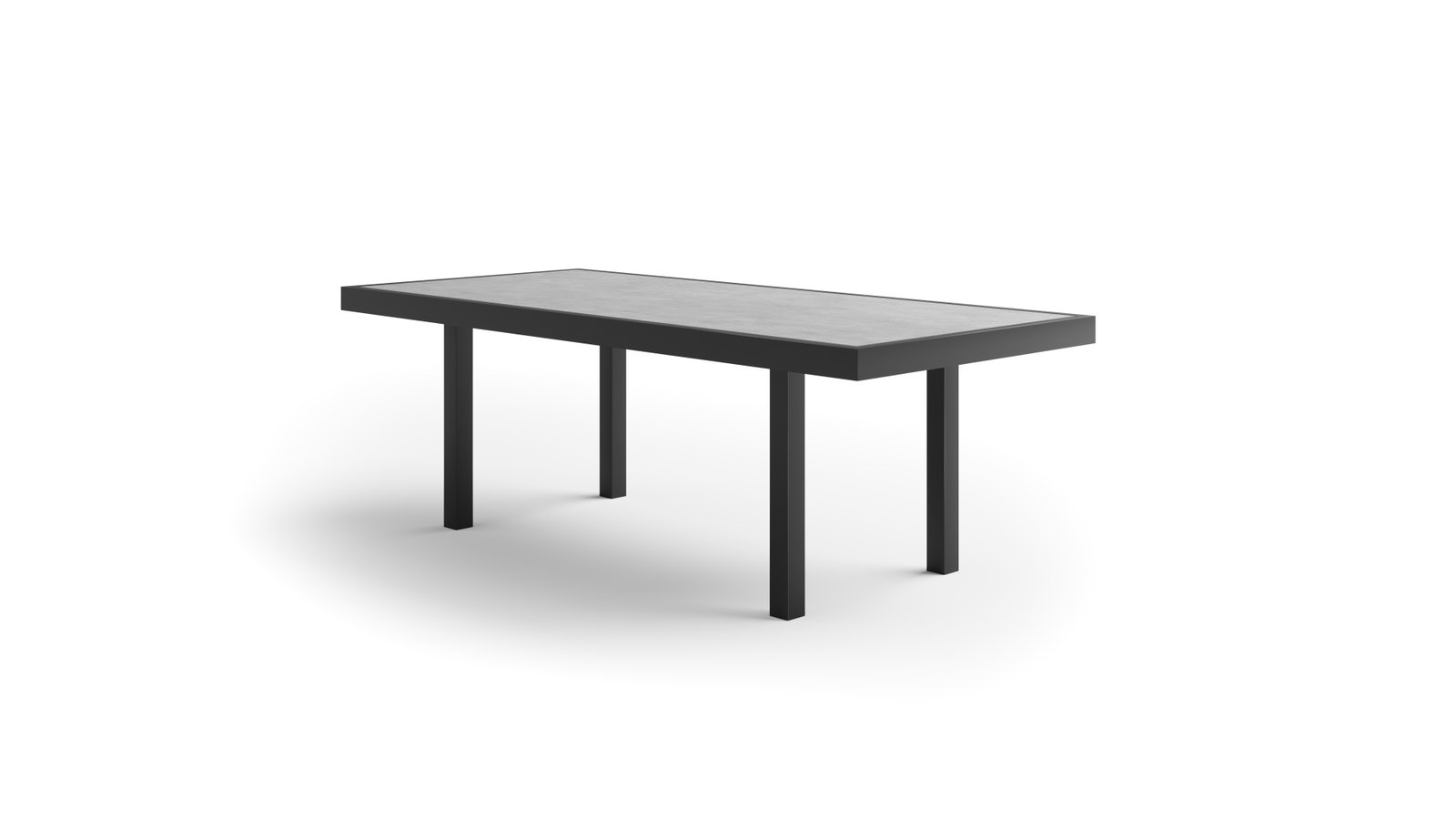 Invini Black 220x100 Outdoor Dining Table