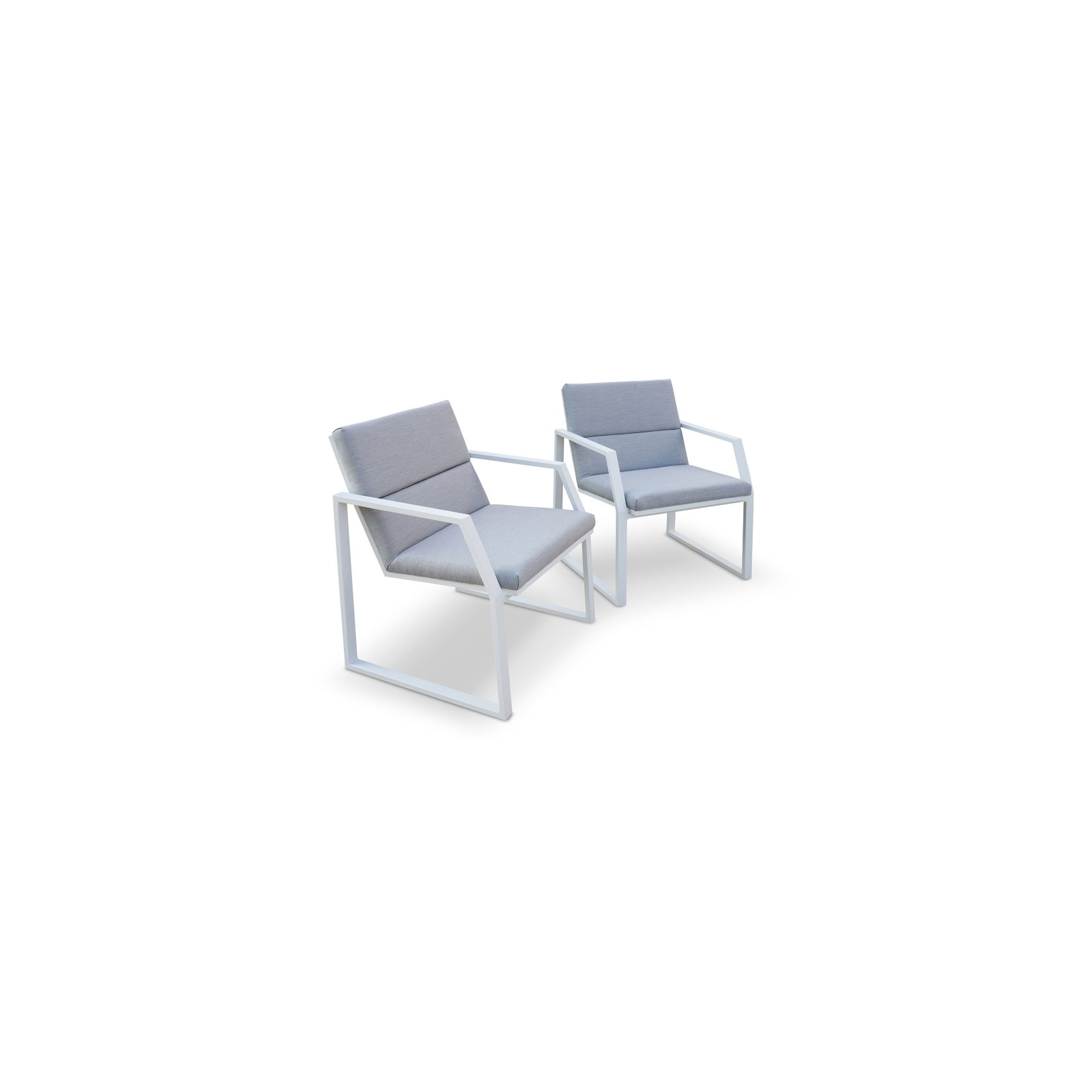 Invini White Outdoor Dining Chair Set Of Two