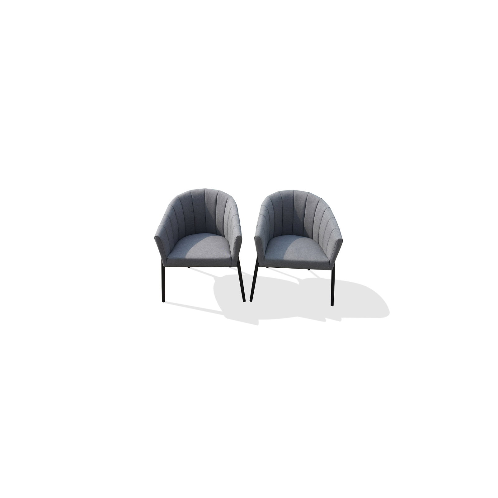 Delta Black Dining Chair Twin Set