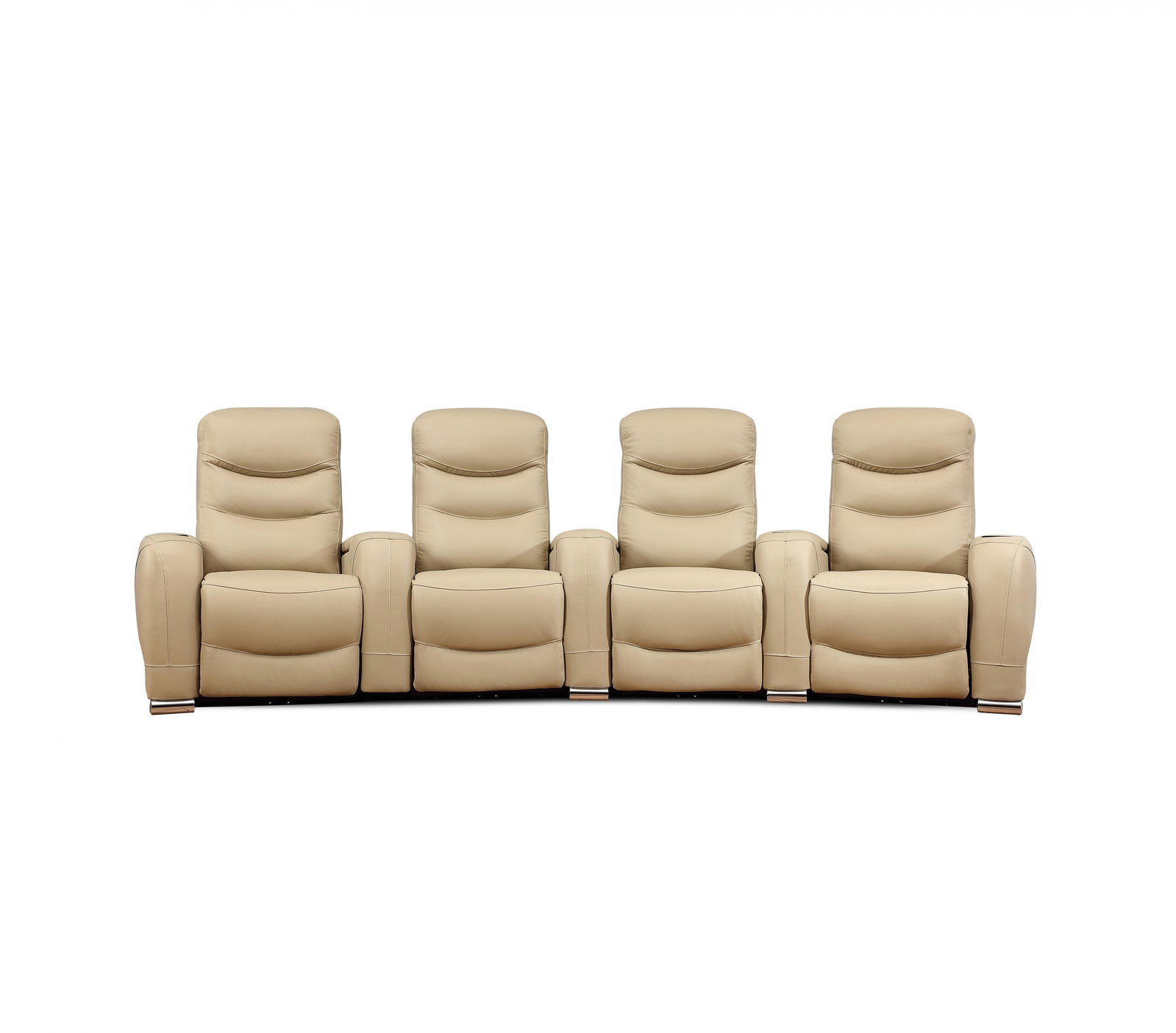 Paramount 4 Seat Leather Home Theatre Recliner