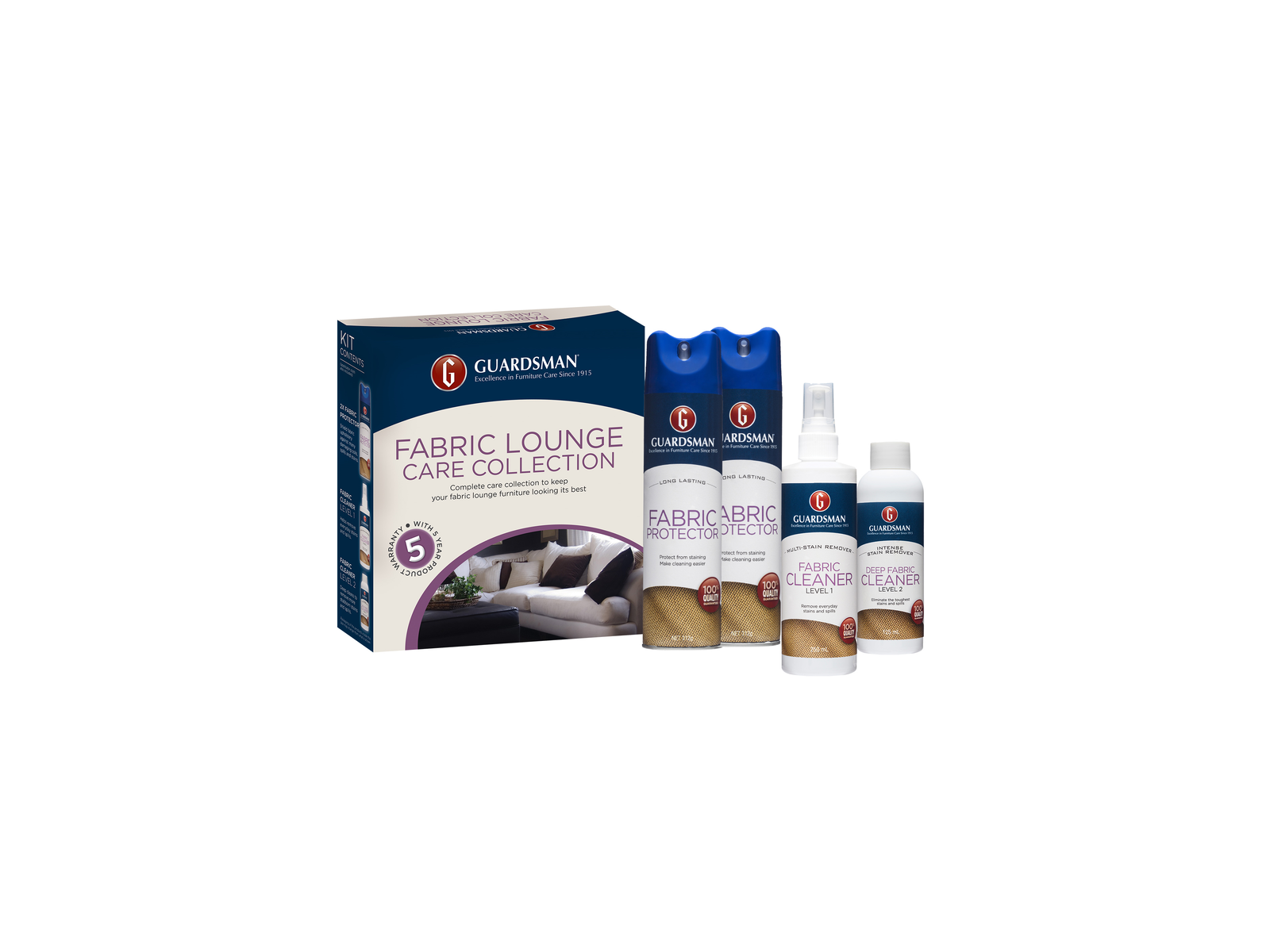Guardsman Fabric Lounge Care Collection, Multi 5-8 Seats
