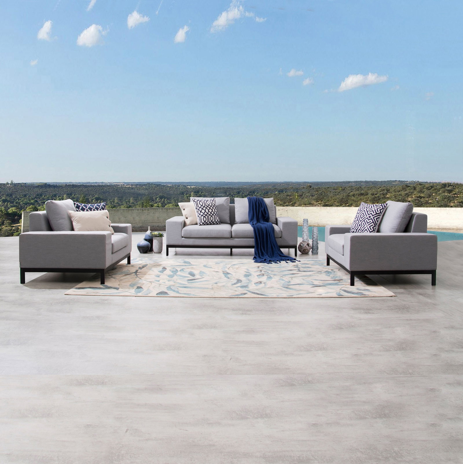 Jervis Outdoor Sofa Suite 2+1+1