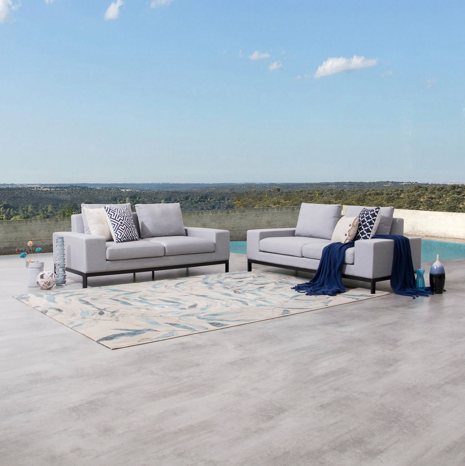 Jervis Outdoor Fabric Sofa Suite 2 + 2